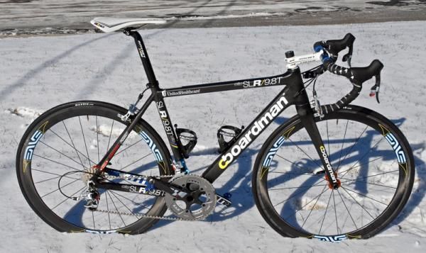 The UnitedHealthcare Pro Cycling team is riding Boardman carbon fiber machines for 2011.