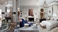 Three regency-style interiors designed by Jean-Louis Deniot
