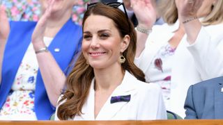 Princess of Wales smiles as she attends Day 2 of Wimbledon 2019