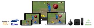 Willow streaming cricket on various devices