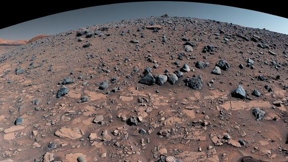 surface of mars rover picture