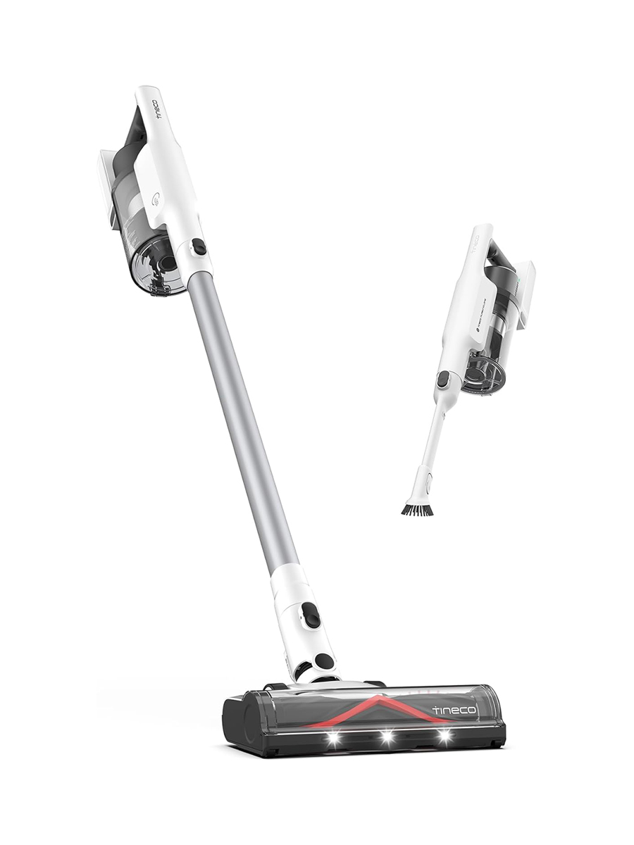 Tineco, Tineco A30s Cordless Stick Vacuum Cleaner, 160w Suction, 60min Runtime, 1l Larger Dustbin, Zerotangle Brush, Purecyclone Tech, Led Headlight, White