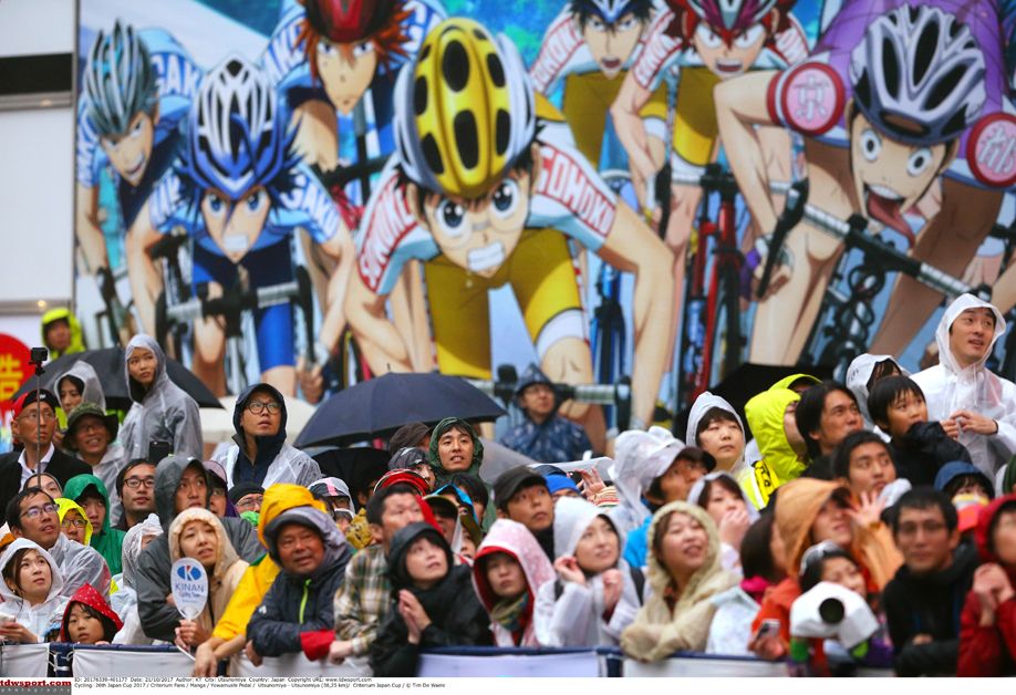 The Japanese fans braved the rain