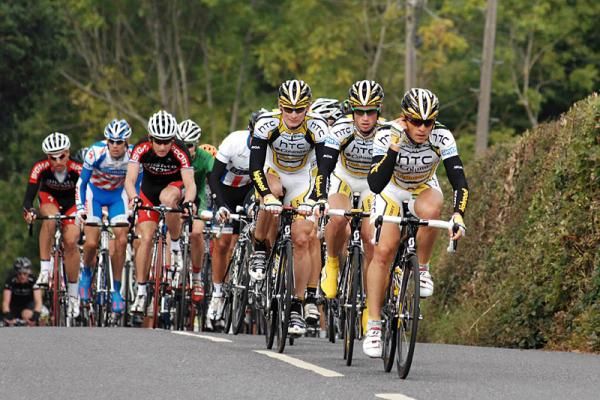 Bert Grabsch leads the HTC - Columbia chase.