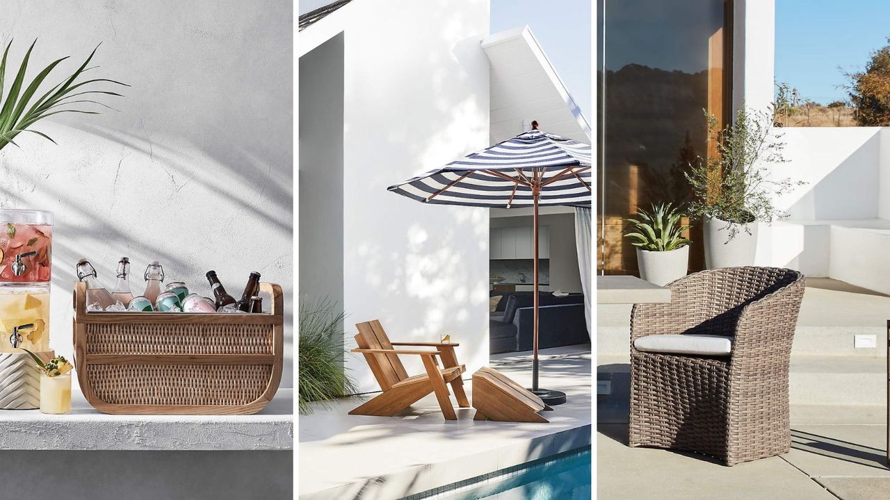  A selection of Crate &amp; Barrel&#039;s spring 2024 outdoor collection