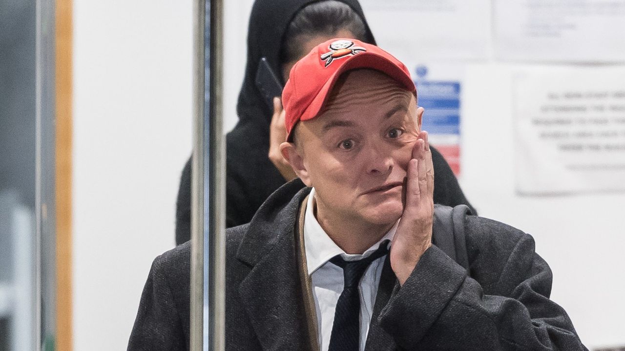 Dominic Cummings, former adviser to Prime Minister Boris Johnson, leaves Dorland House after giving evidence to the Covid Inquiry in London