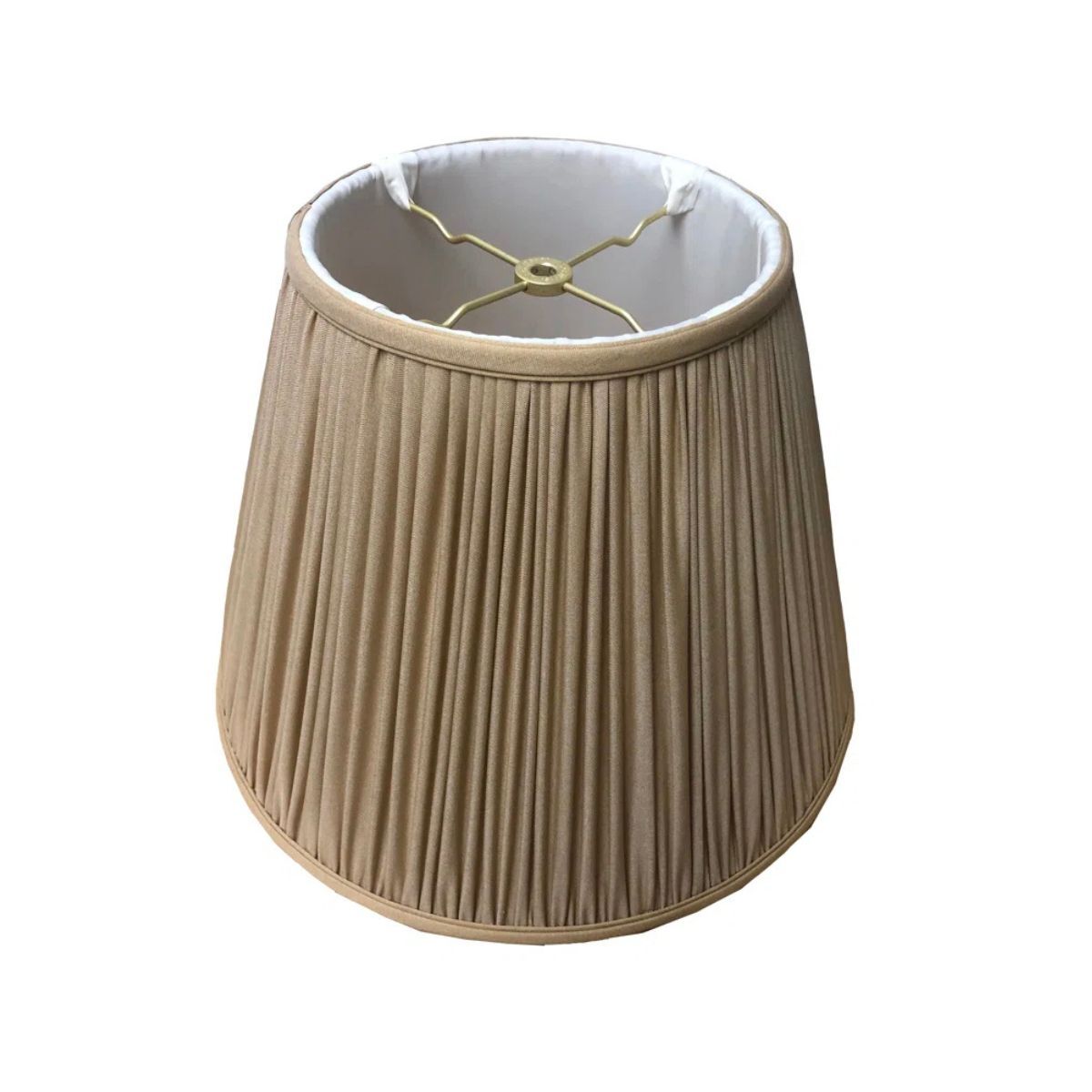 A grey brown lampshade