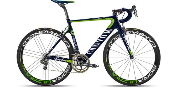 The Movistar Aeroroad CF 9.0 bike