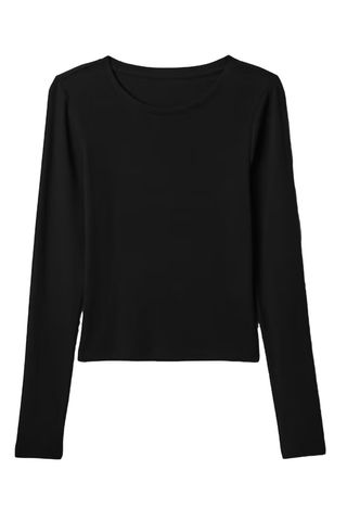 Modern Rib Cropped T-Shirt