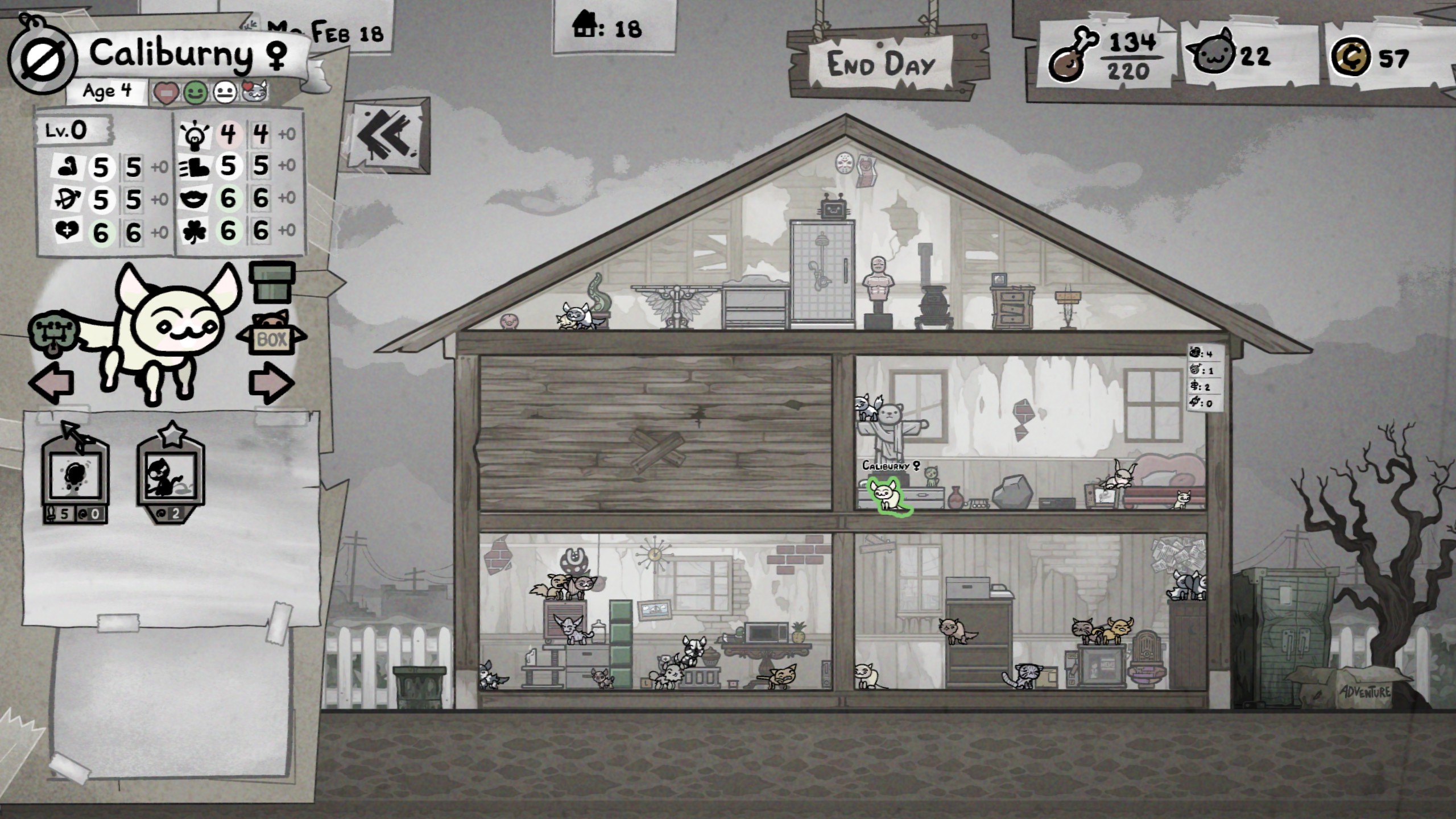 How Home stats work in Mewgenics