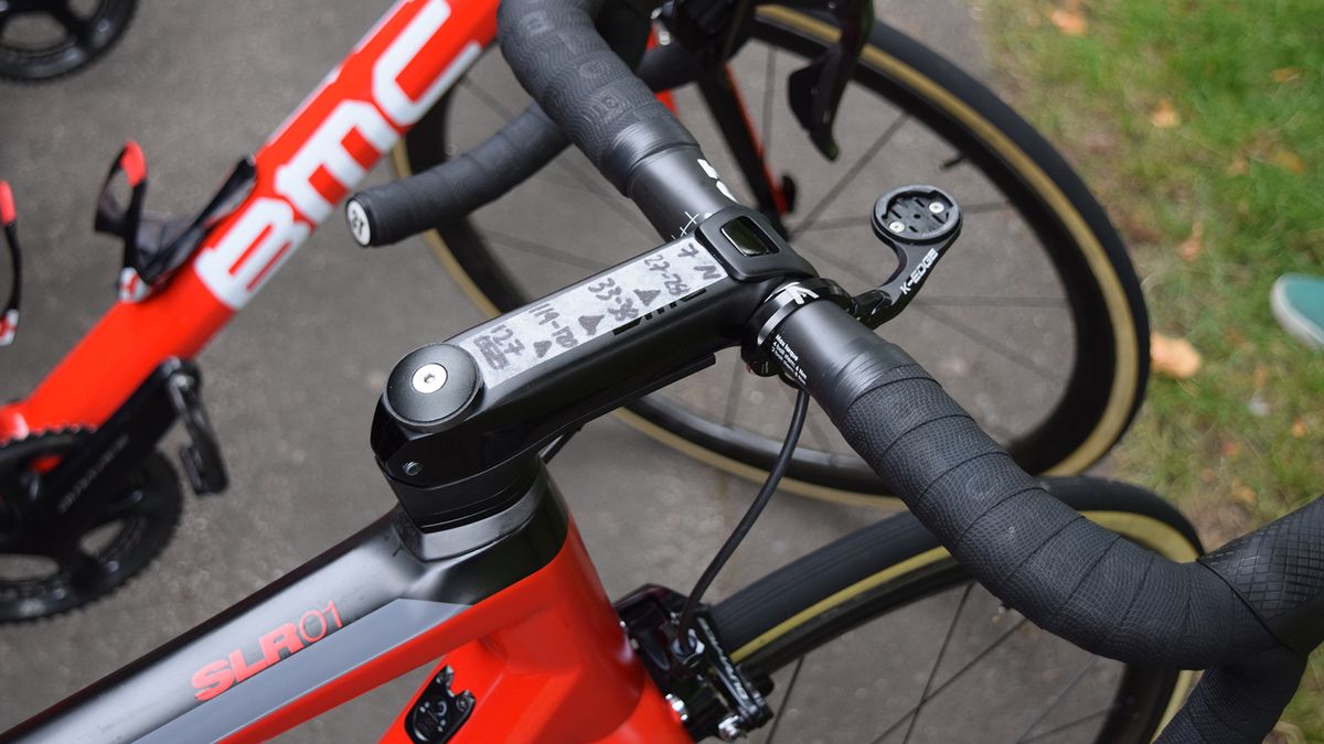 Simple hand-written notes can be vital during the race