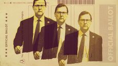 Photo collage of Tom Keane and a ballot paper