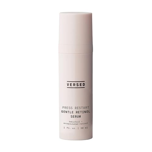 Versed Press Restart Gentle Retinol Serum - Bakuchiol Retinol Alternative Anti-Aging Serum for Even Skin Tone, Fine Lines and Wrinkles for Sensitive Skin - Vegan (1 Fl Oz)