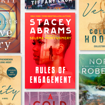 a collage of book covers of romantic thrillers including verity rules of engagement and more