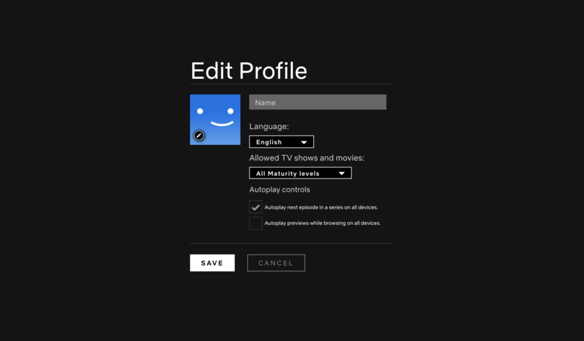 netflix profile screenshot
