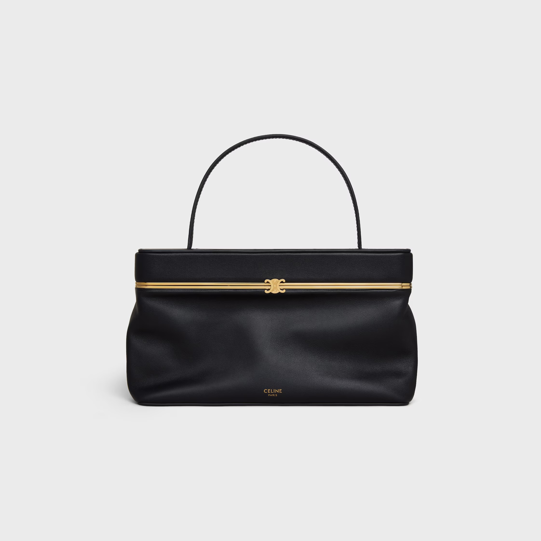 CELINE, East West Triomphe Frame in Supple Calfskin
