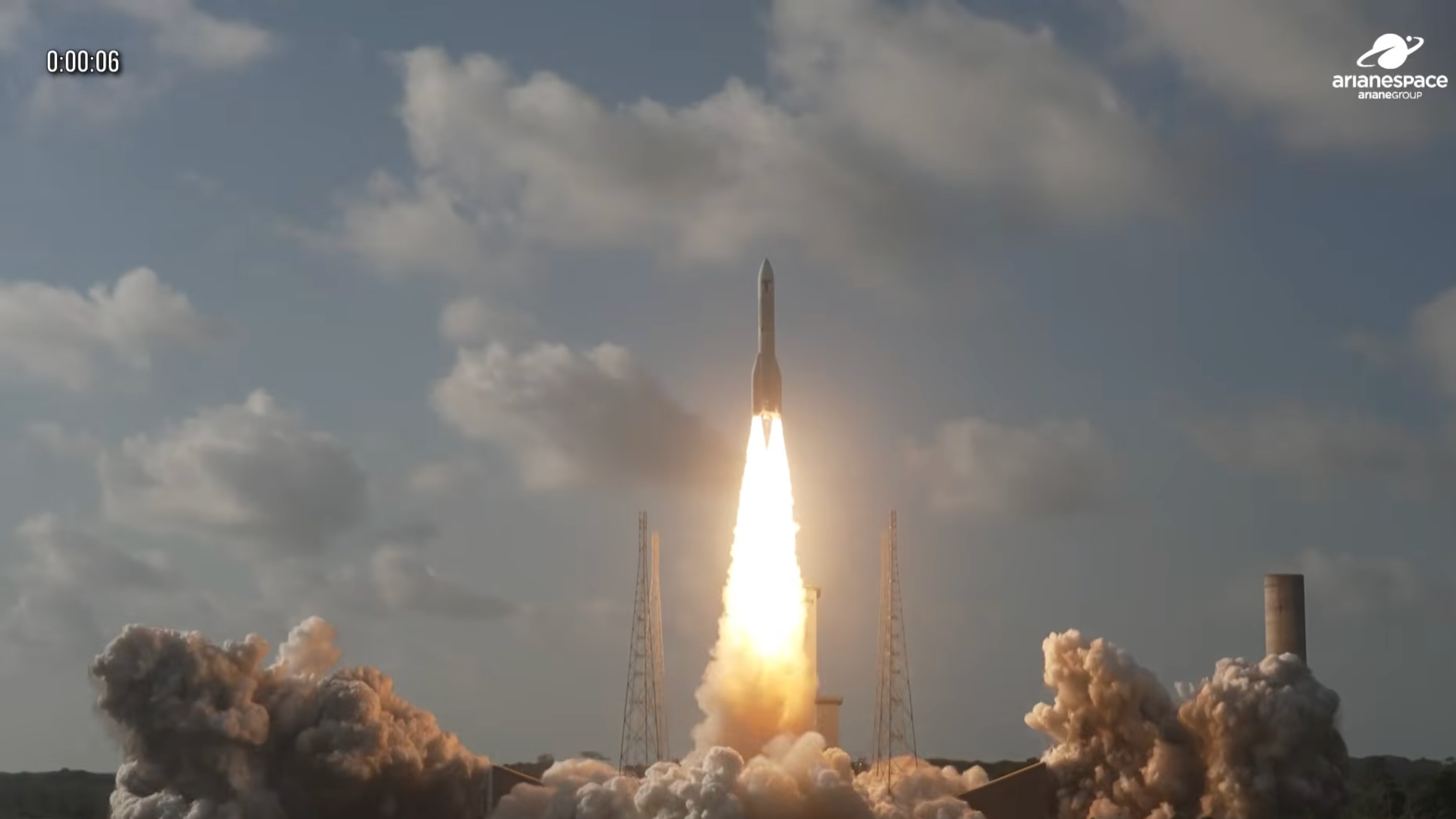 An Ariane 6 rocket launches the MTG-I2 weather satellite from Kourou, French Guiana on Aug. 27, 2026.