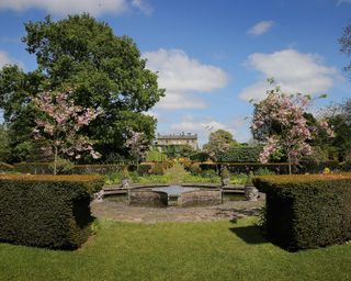 the formal gardens at King Charles's Highgrove estate