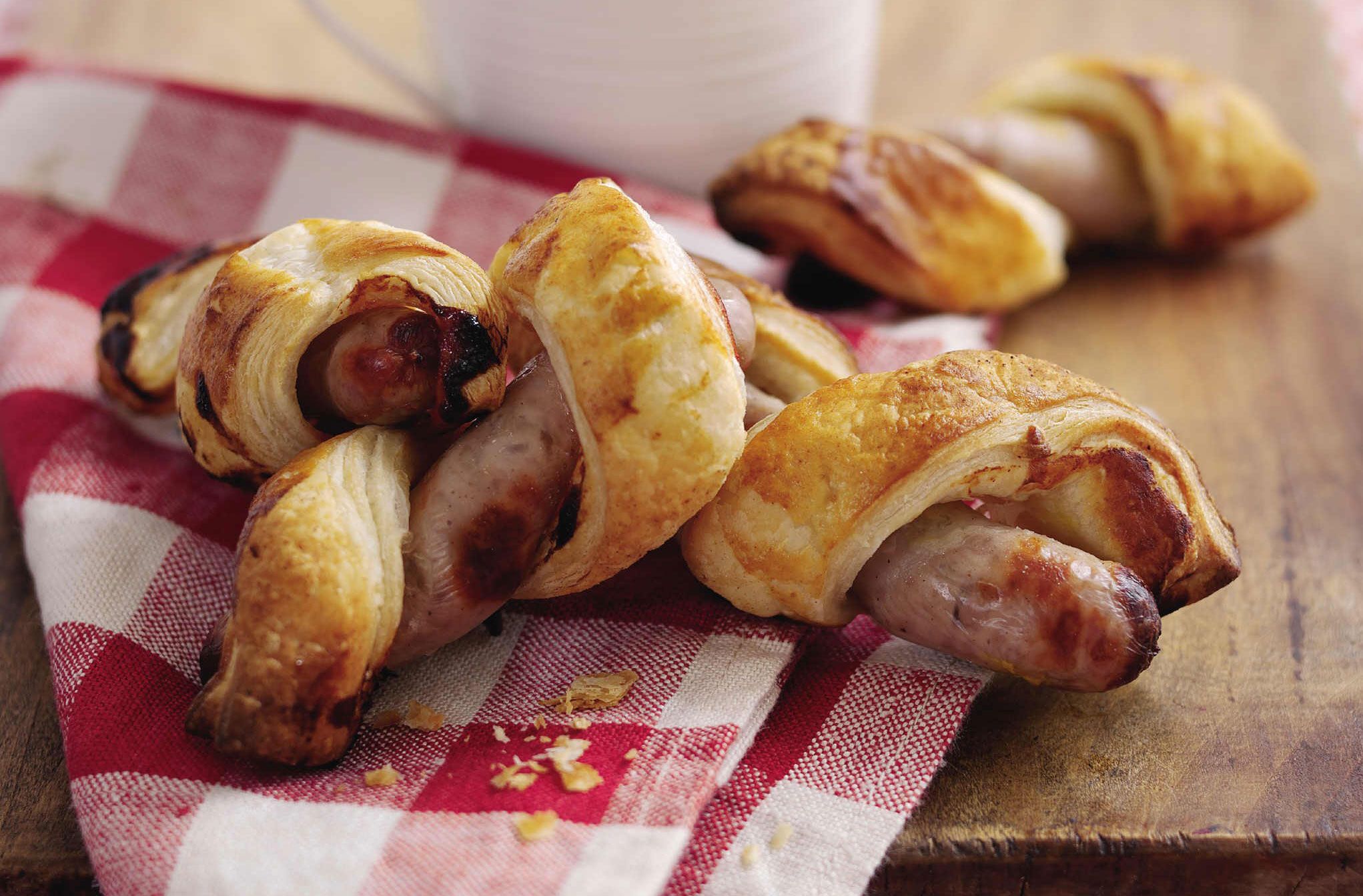 Sausage rolls with a twist recipe