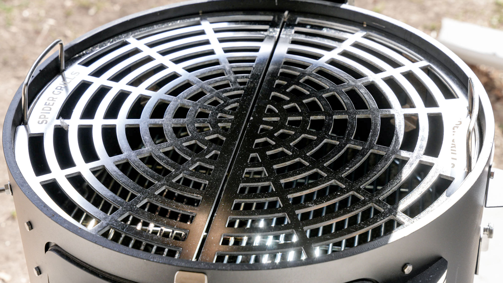 Spider Grills Huntsman being tested in a back yard
