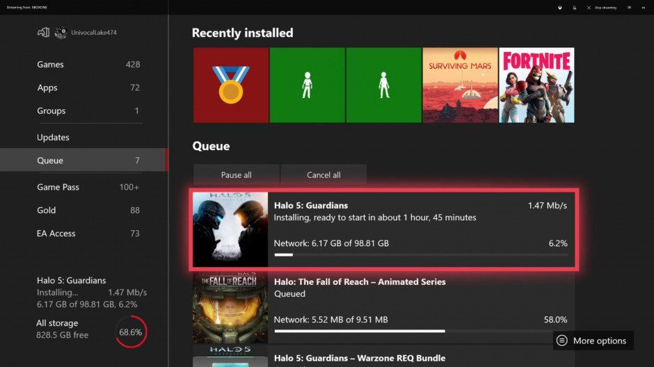 Xbox Series X/S: How to View Downloads/Uploads Queue Progress