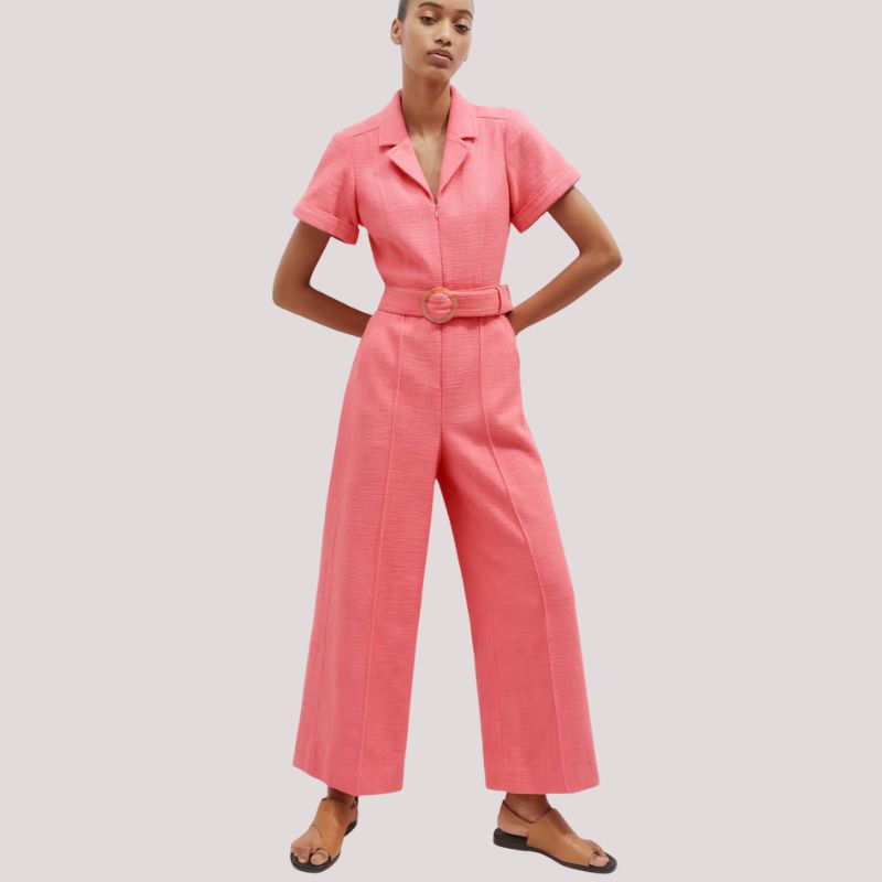 Tweed Jumpsuit on model 