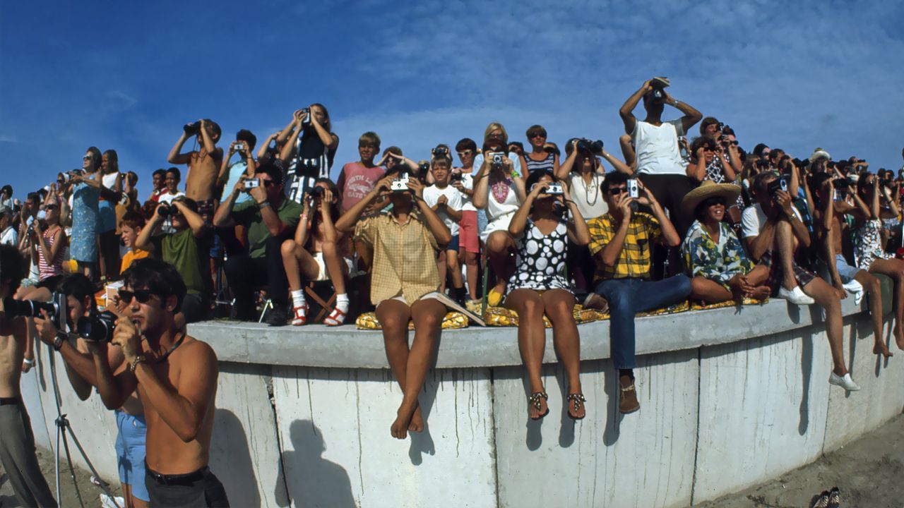 Americans flocked to Florida to watch the launch of Apollo 11 on July 16, 1969.