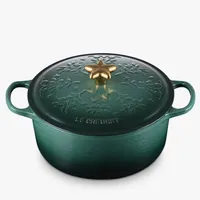 Le Creuset Noel Signature Cast Iron Round Casserole - View at John Lewis &amp; Partners&nbsp;