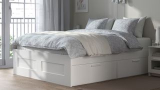 IKEA BRIMNES Platform Bed Frame With Storage