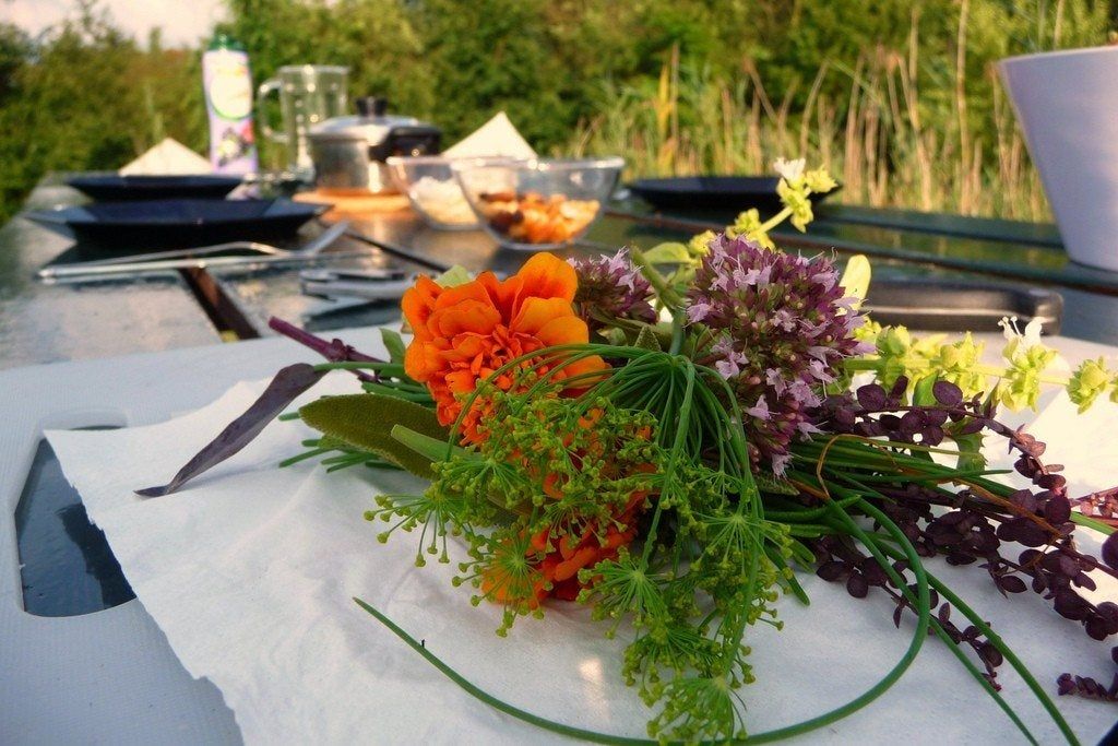 Flower Bouquet On Table