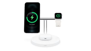 Belkin BoostCharge pro wireless charging stand.