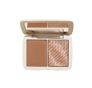 A bronzer with two color palettes. 