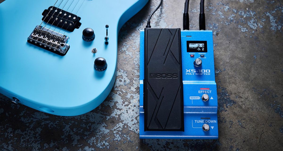 Boss XS-100 Poly Shifter: the treadle equipped pitch-shifter is a feature-packed solution for expressive control of up to four-octaves in either direction.
