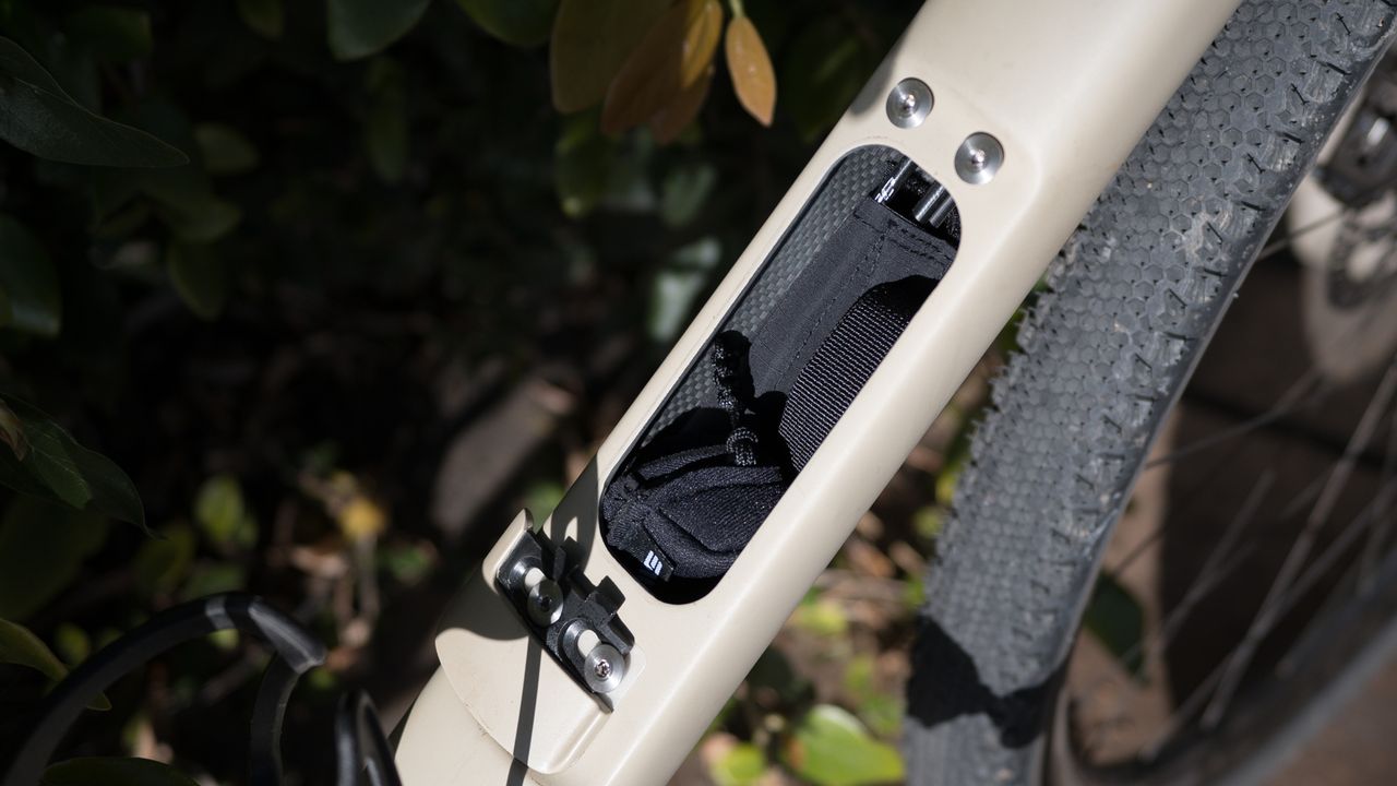 Enve MOG gravel bike inside of frame storage