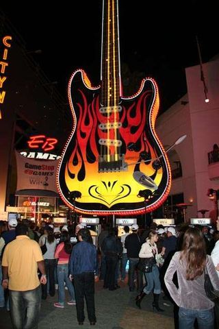 The Universal CityWalk was crowded with Nintendo fans and shoppers Saturday night.