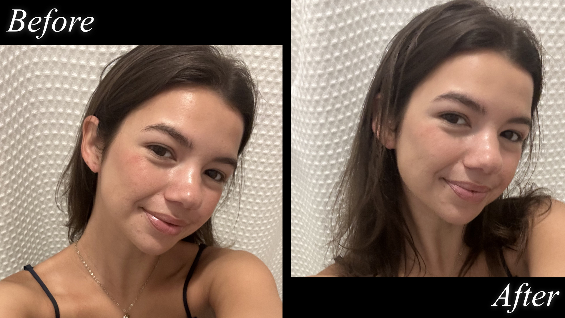 An editor testing the Maybelline Fit Me pressed powder