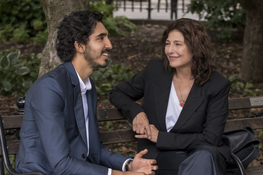 Pictured (L-R): Dev Patel (Joshua), Catherine Keener (Julie)