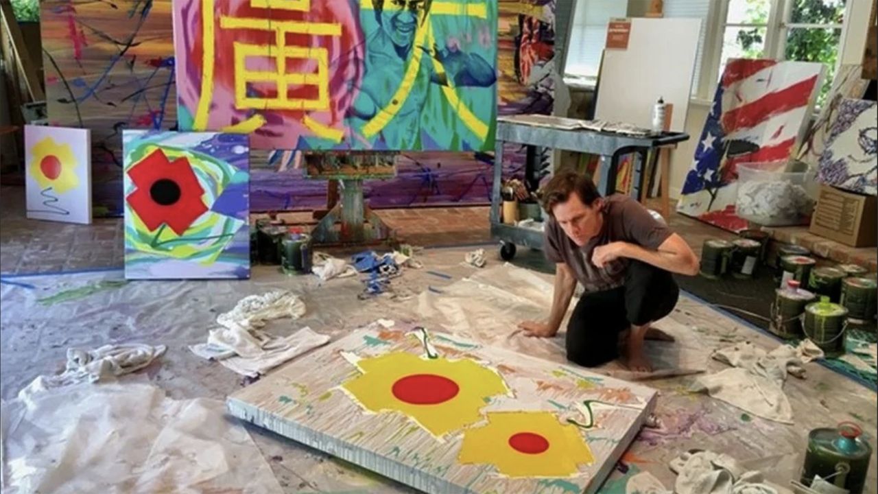 A selection of art by Jim Carrey.