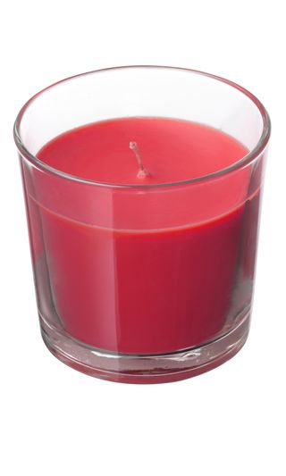 Ikea SINNLIG red candle