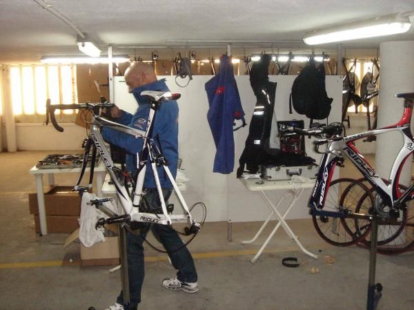 The Katusha mechanics are being kept busy this week in Spain.