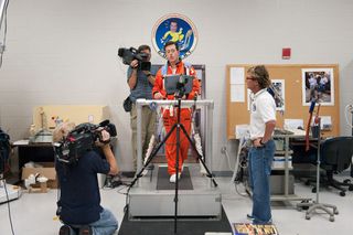 Stephen Colbert Trains at NASA