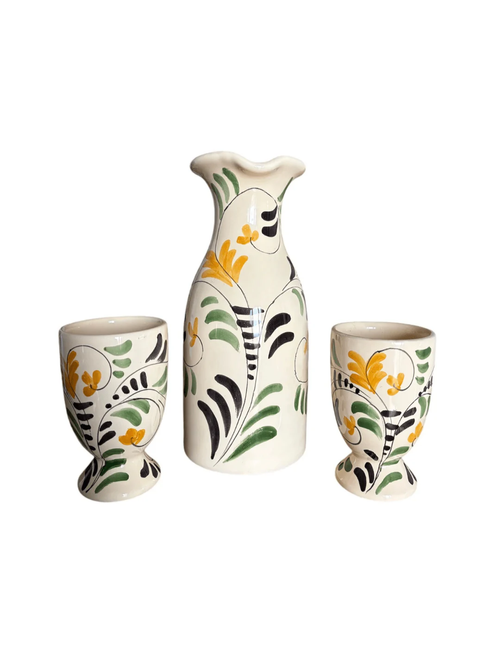 The Vines Carafe and Footed Cup Holiday Set