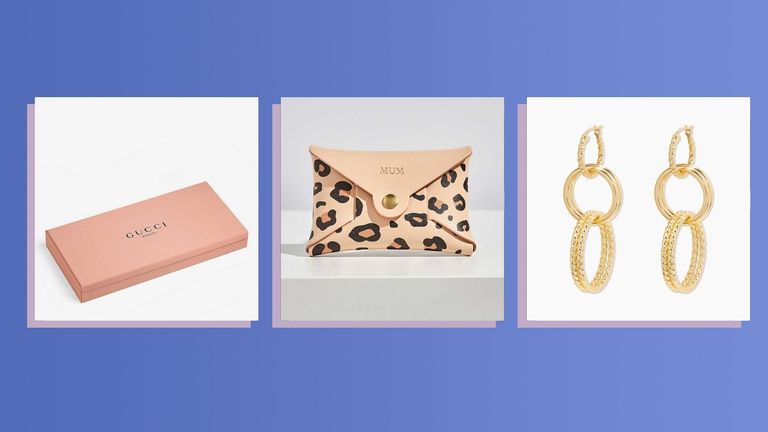 Three of the best Christmas gifts for her 2021 from Gucci, Etsy, and Gorjana shown side by side