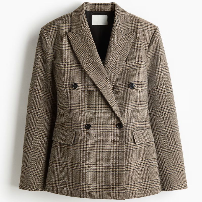 Double-breasted blazer cut out 
