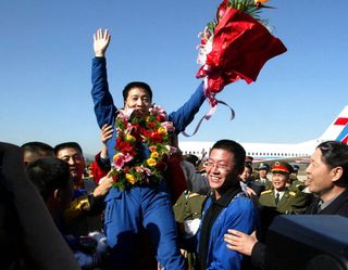 China's First Astronaut Heads for the Silver Screen