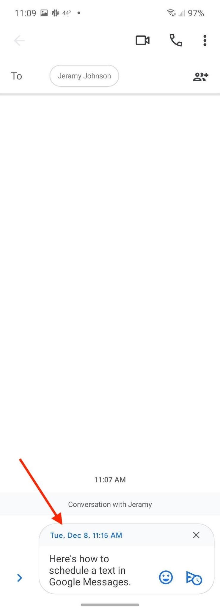 How To Schedule Texts Google Messages Step
