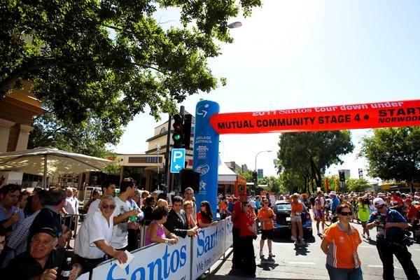 The start line in Norwood.