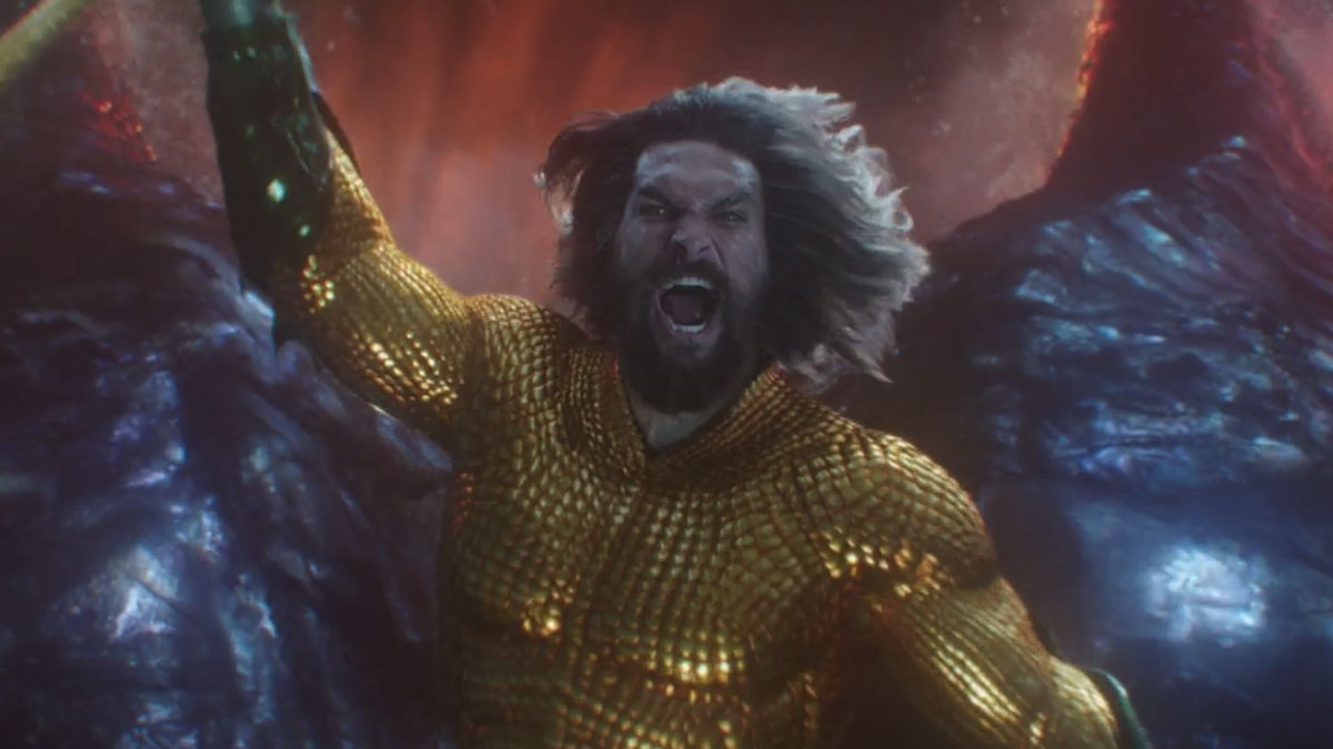 Jason Momoa in Aquaman&#039;s final battle