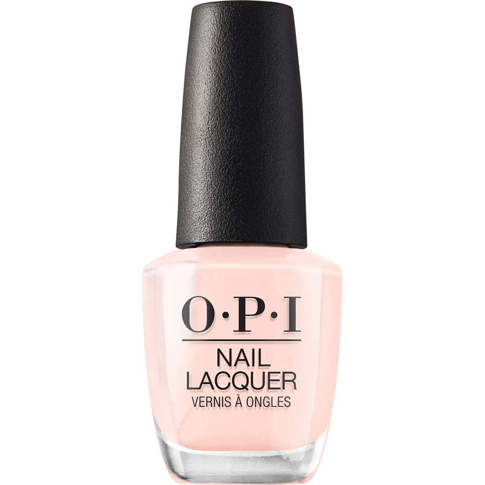 Opi Nail Lacquer Bubble Bath | Sheer Nude Pink Crème Chip Resistant Nail Polish | Vegan, Fast Drying, Streak Free
