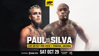 Jake Paul vs Anderson Silva fight poster